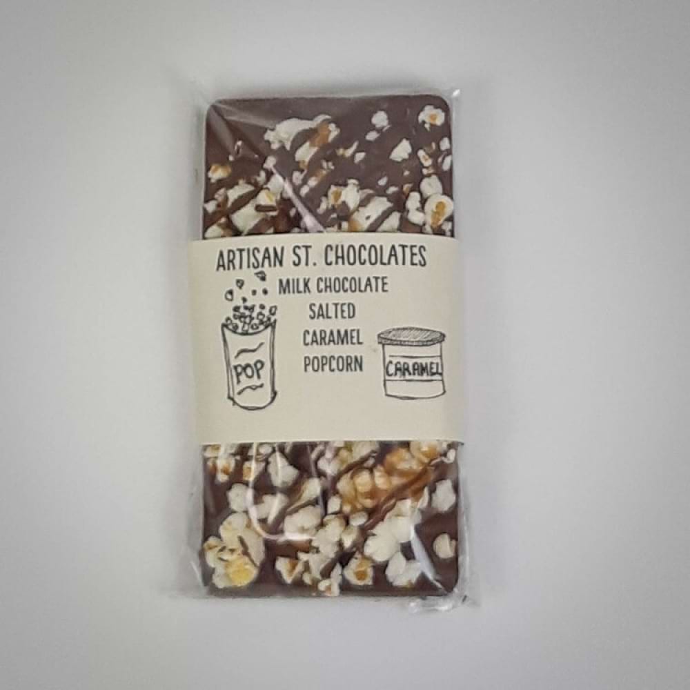 Milk Salted Caramel Popcorn Artisan St Chocolate