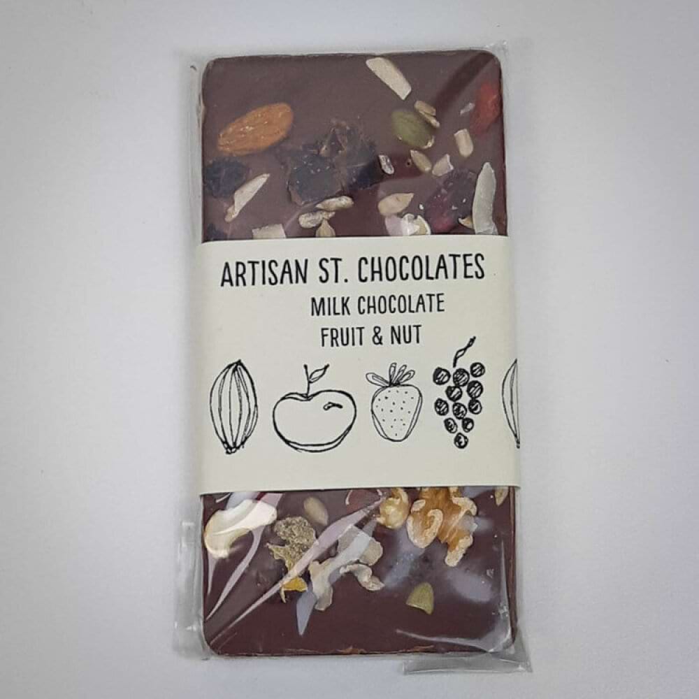 Milk Choc Fruit and Nut Artisan St Chocolate
